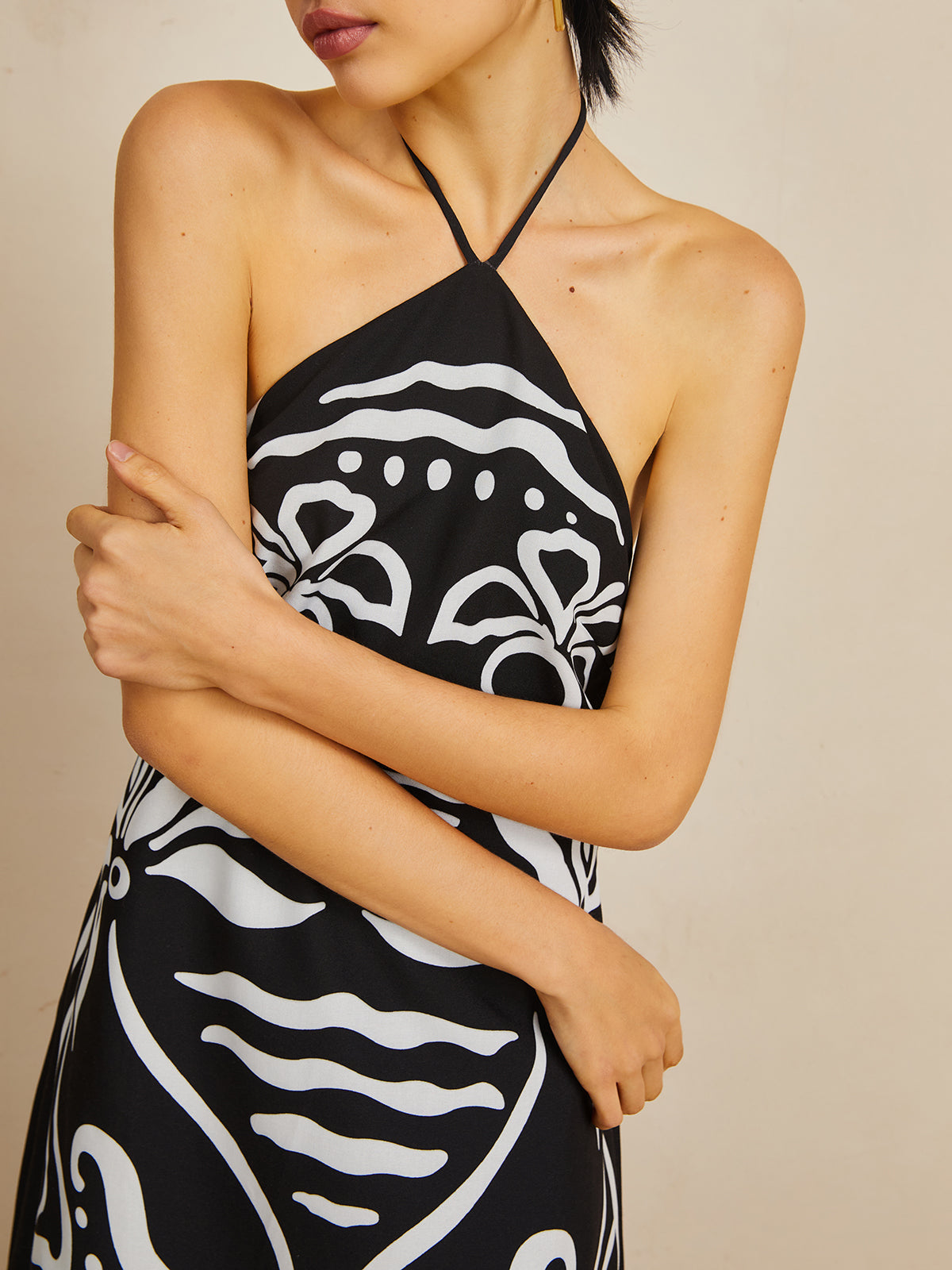 Clara | Elegantes Halter-Maxikleid