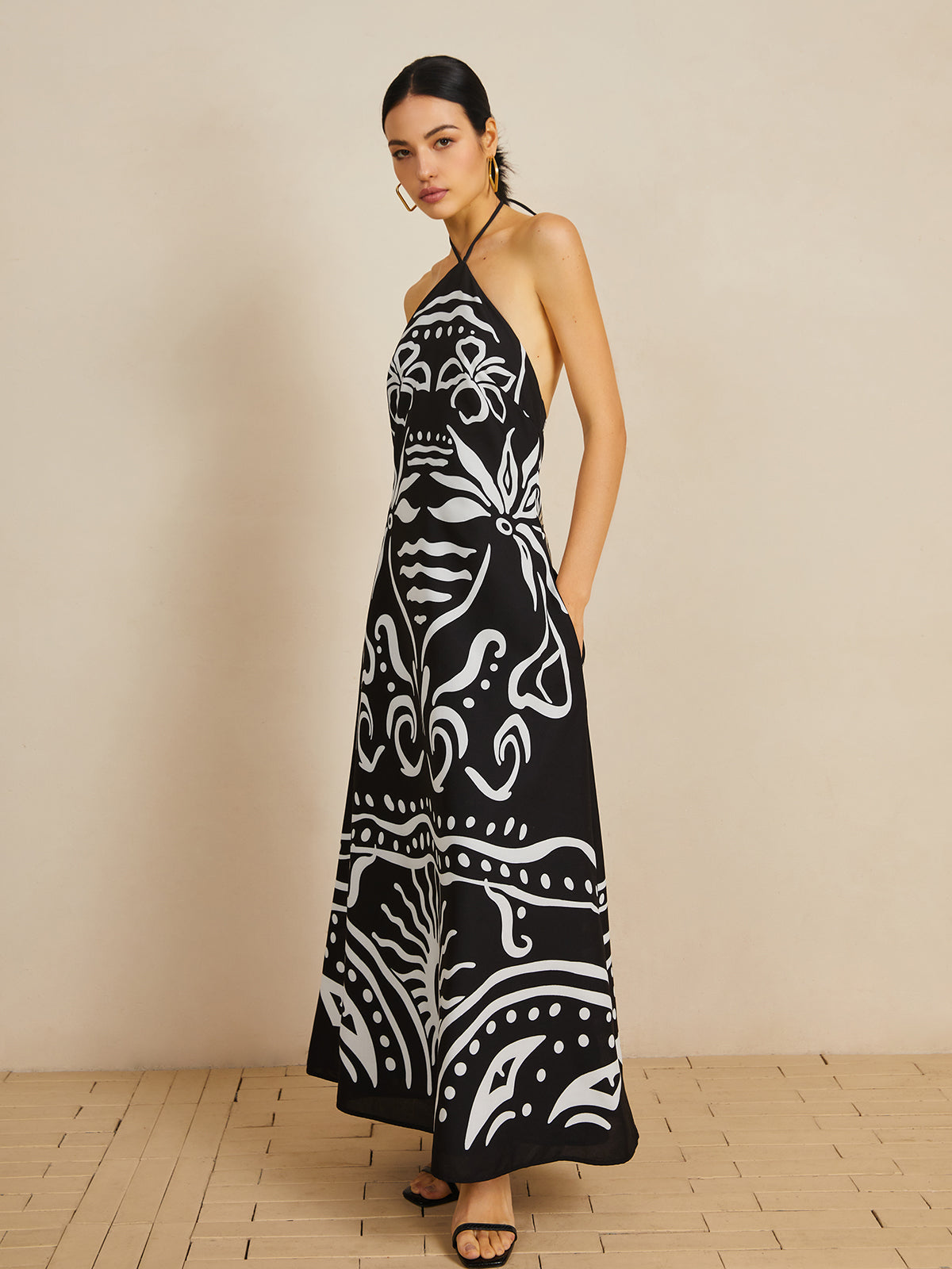 Clara | Elegantes Halter-Maxikleid