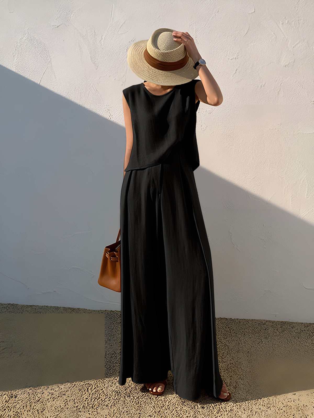 Lina | Lässiges Leinen-Hosen-Set