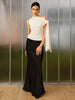 Anna | Asymmetrisches Shirt mit kalten Schultern und Knoten-Detail