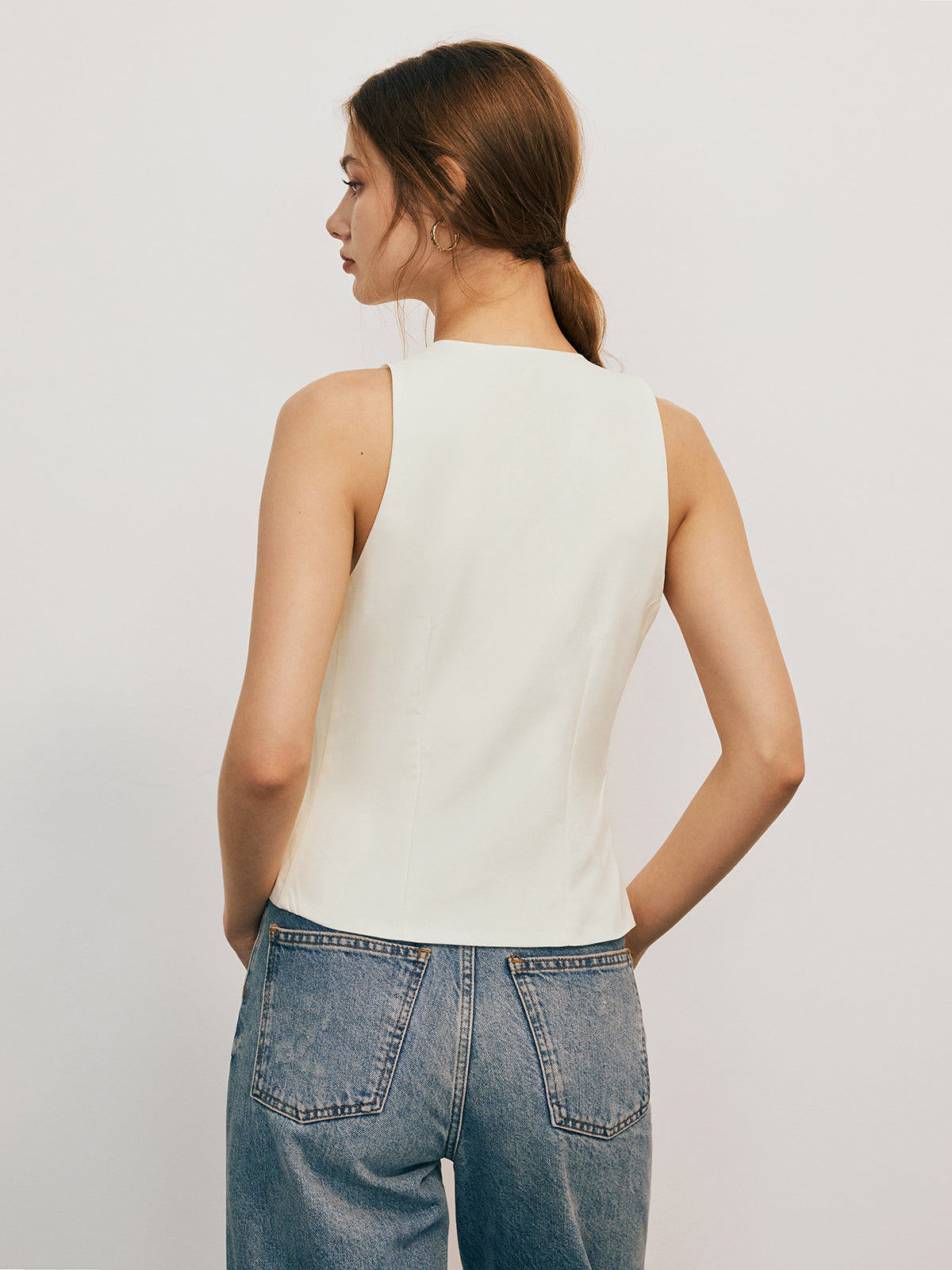 Leo-Top | Verspieltes Tanktop mit Schleifen-Design