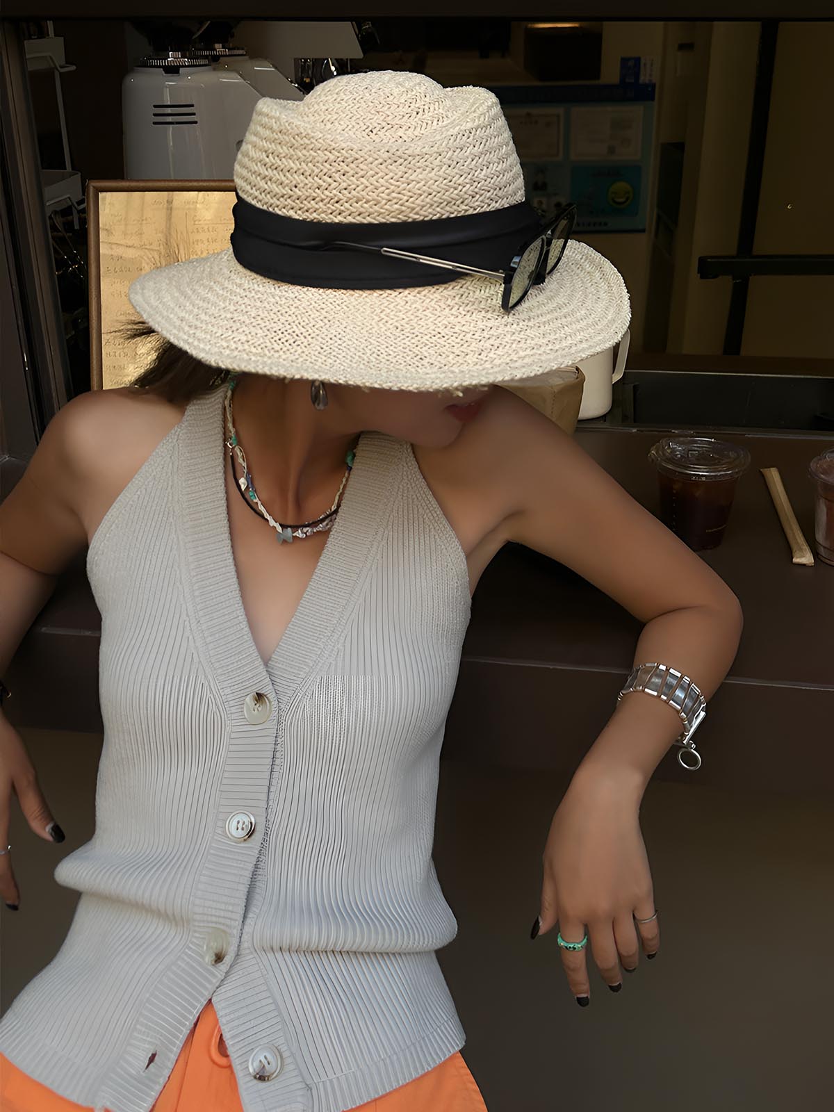 Clara | Stilvolle Strickweste mit Knopf-V-Ausschnitt