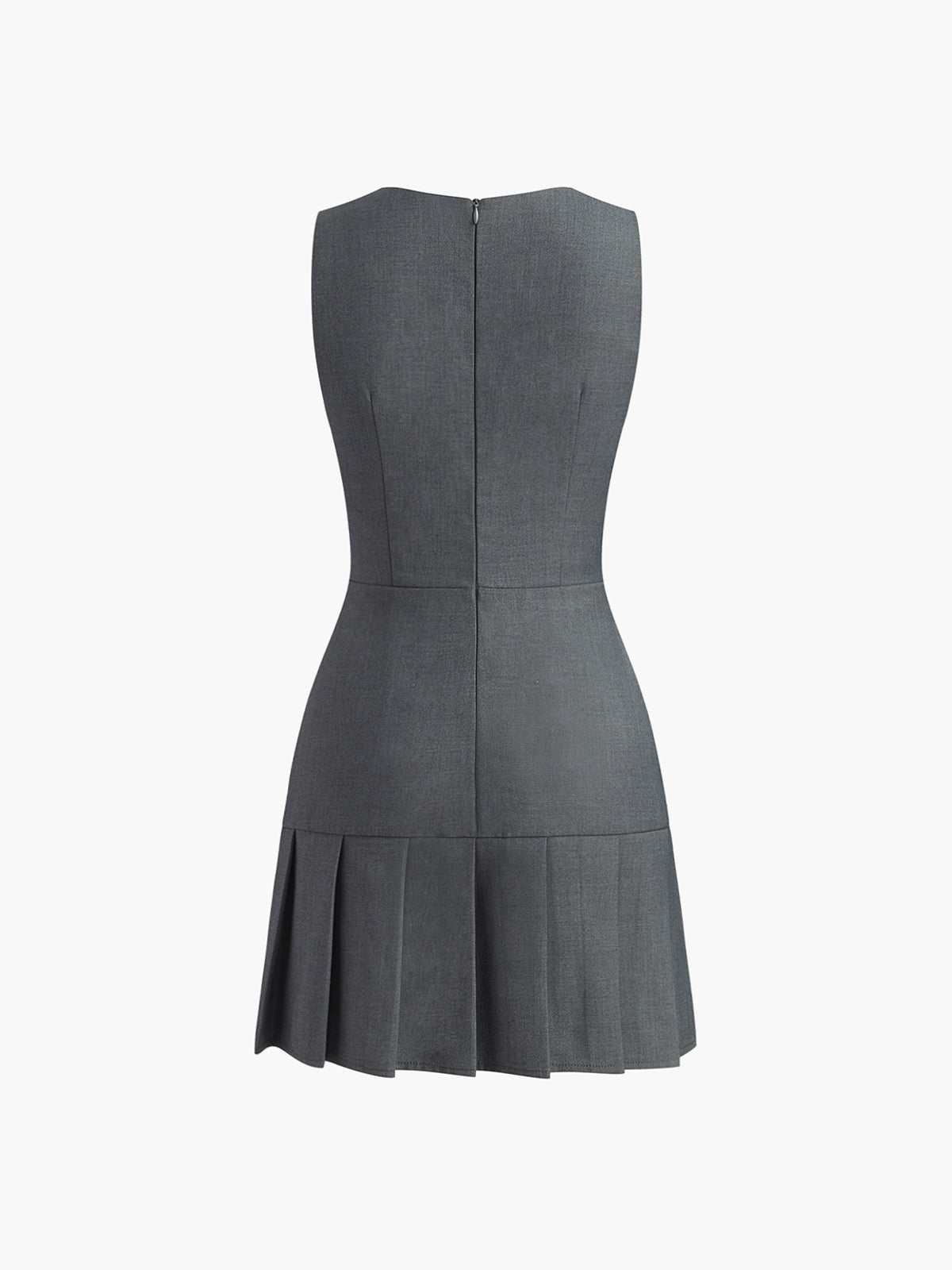 Laura | Elegantes Faltenkleid mit Rundhalsausschnitt