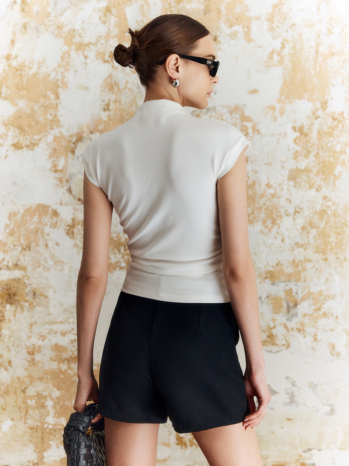 Felix | Elegantes Slim T-Shirt mit Stehkragen