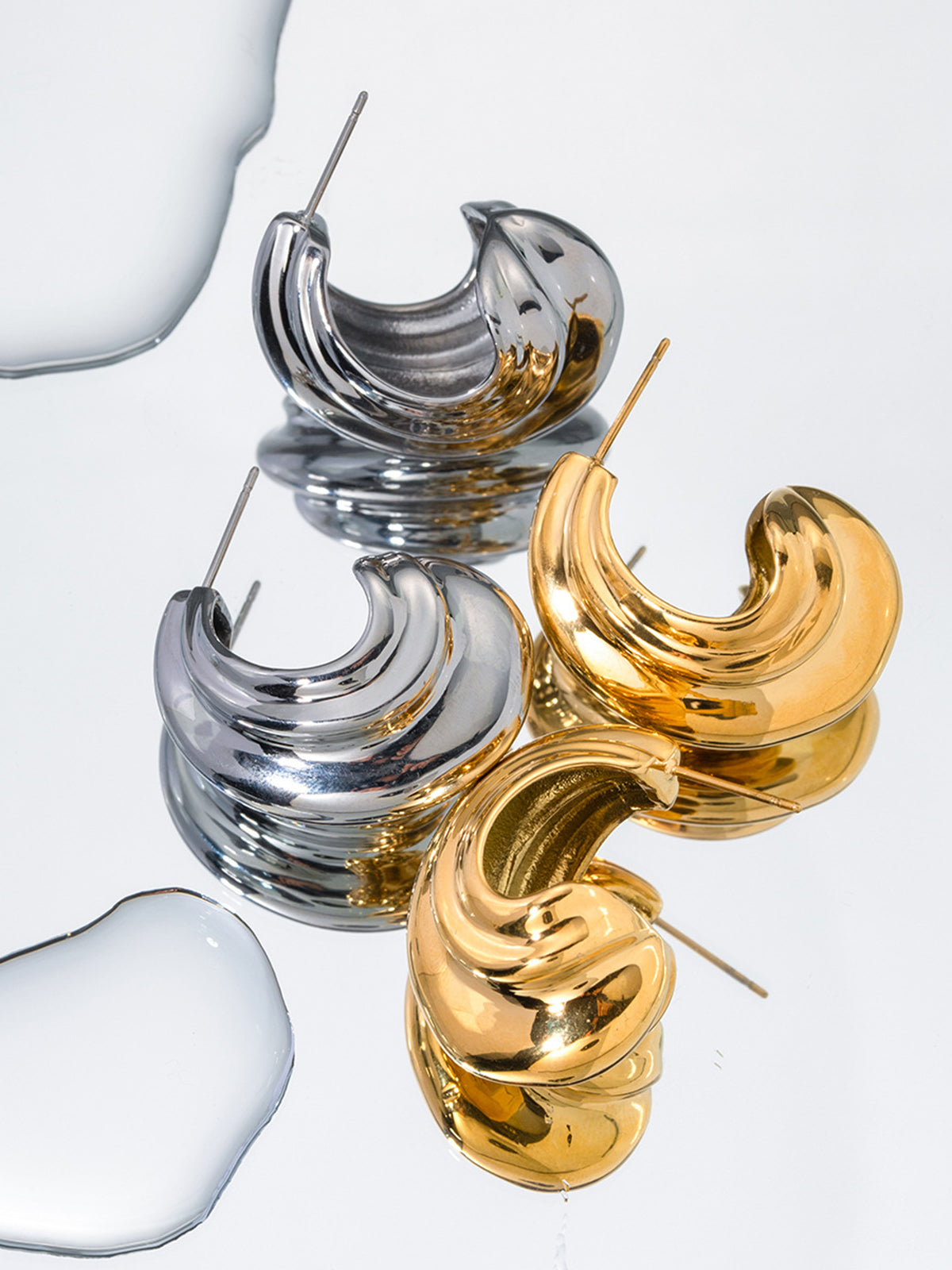 Lena | Elegante Schneckenstil-Ohrringe