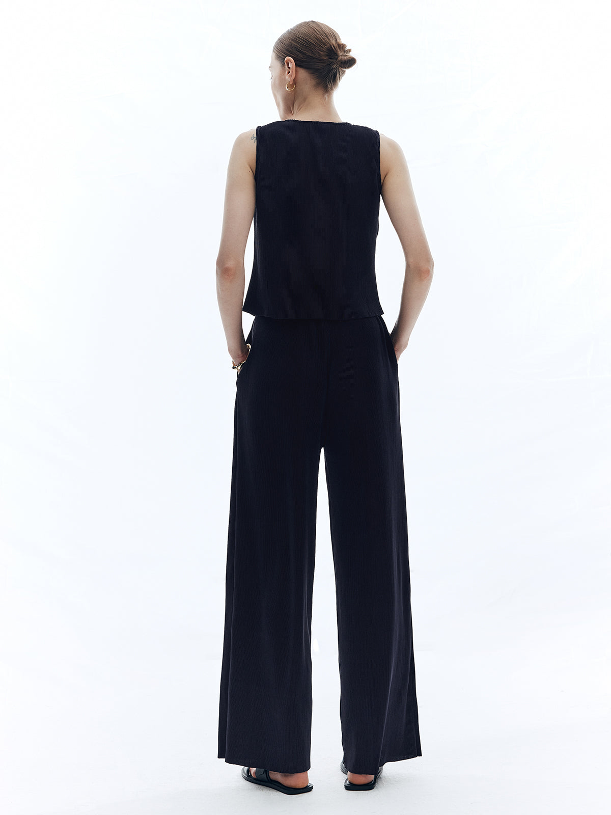 Livia | Eleganter Satin-Anzug mit weitem Schnitt