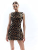 Clara | Ärmelloses Leopardenmuster-Kleid