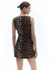 Clara | Ärmelloses Leopardenmuster-Kleid