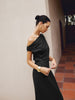 Clara | Asymmetrisches Baumwoll- und Leinenkleid