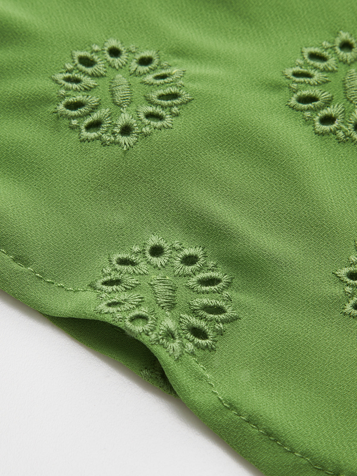 Anna | V-Ausschnitt Kleid aus Baumwollmischung mit Kordelzug