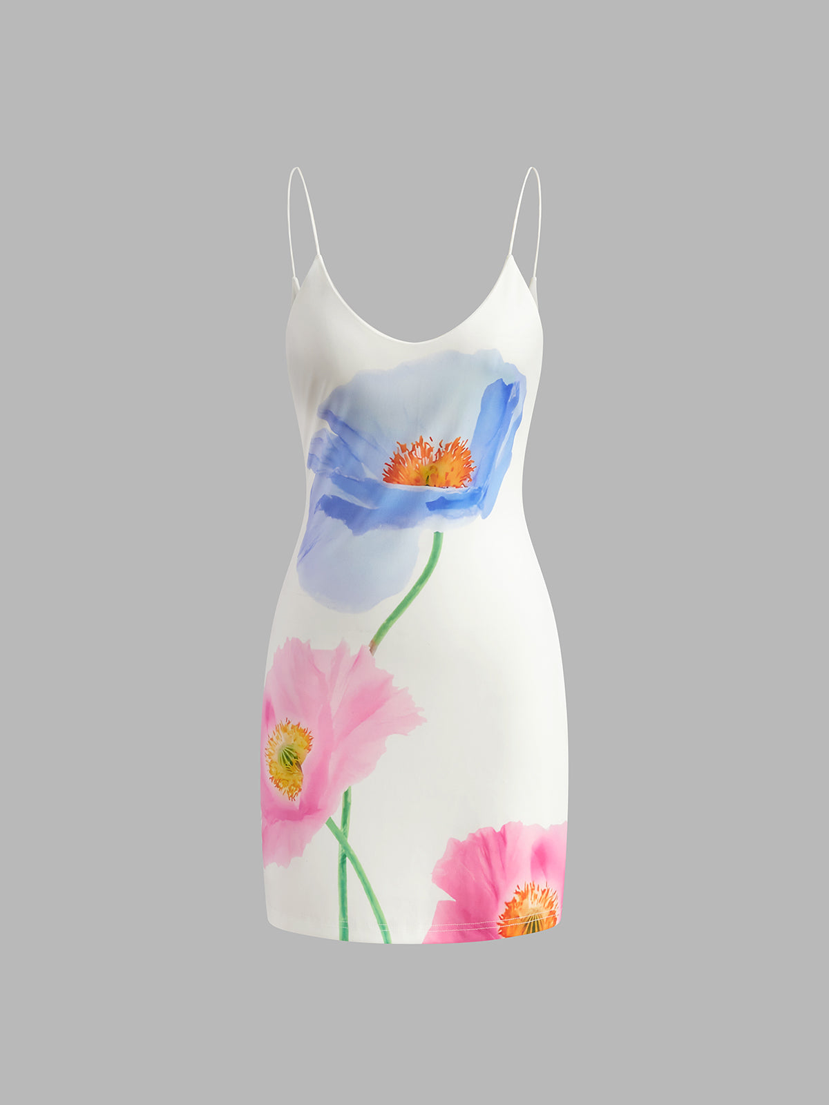 Mia | Rückenfreies, kurzes Kleid mit Blumenmuster