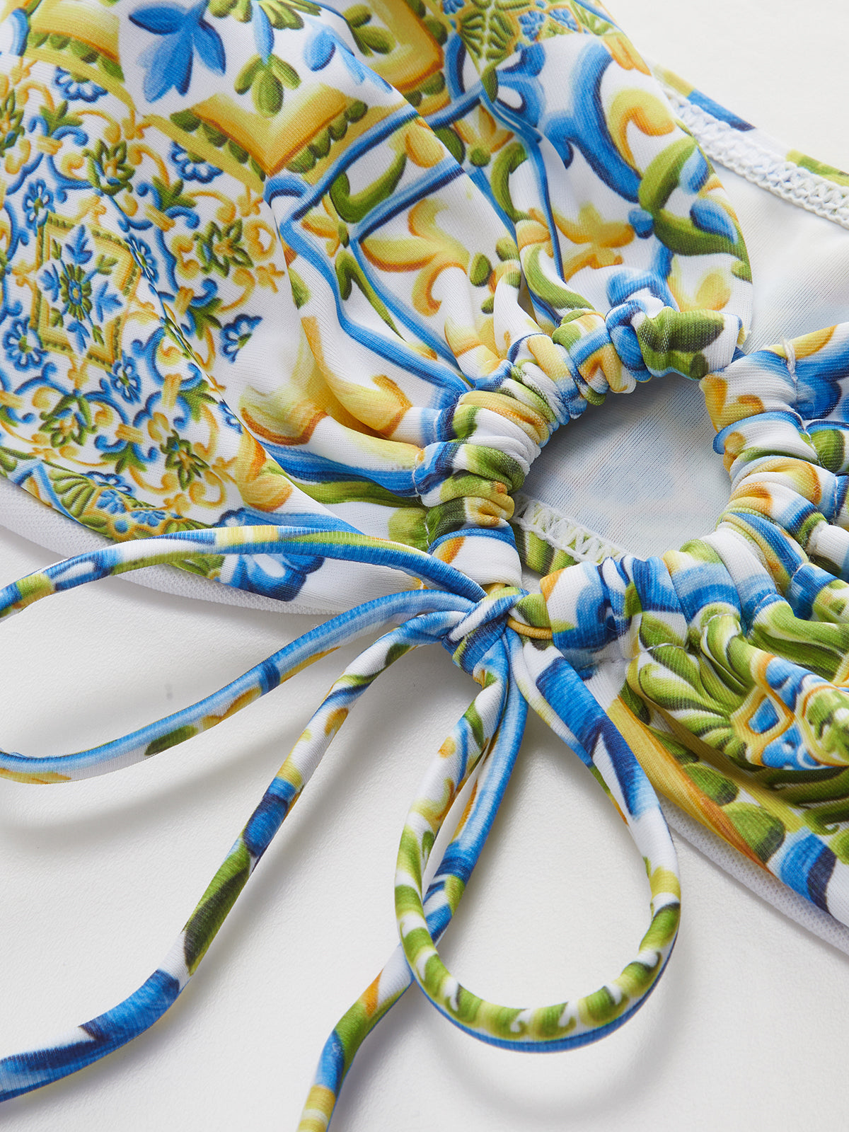 Laura | Stylisches Tragefreies Druck-Bikini Set