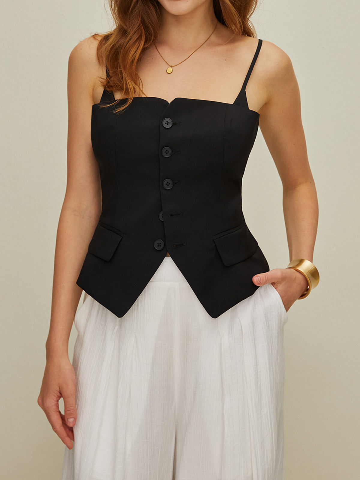 Lukas | Modisches Lässiges Knopf 2 in 1 Tank Top