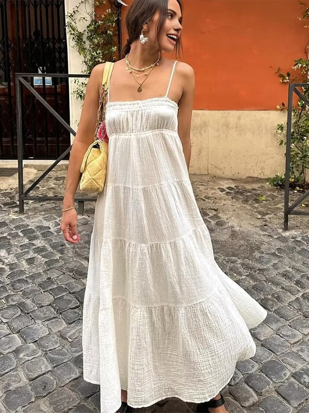 Clara | Elegantes Maxikleid in Stufen