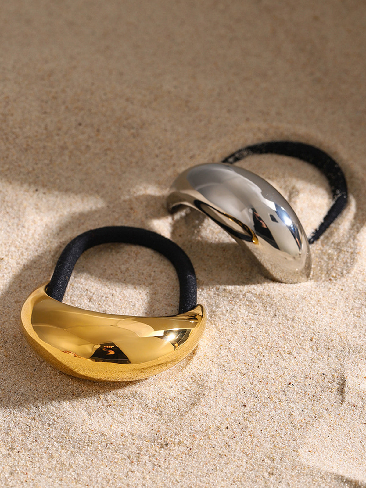 Claudia | Eleganter Haargummi in Gold