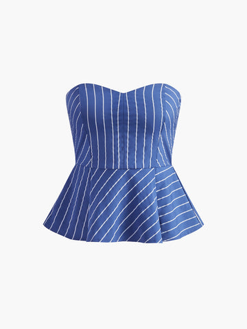 Laura | Stilvolles Gürtel-Sweetheart-Hosen-Set