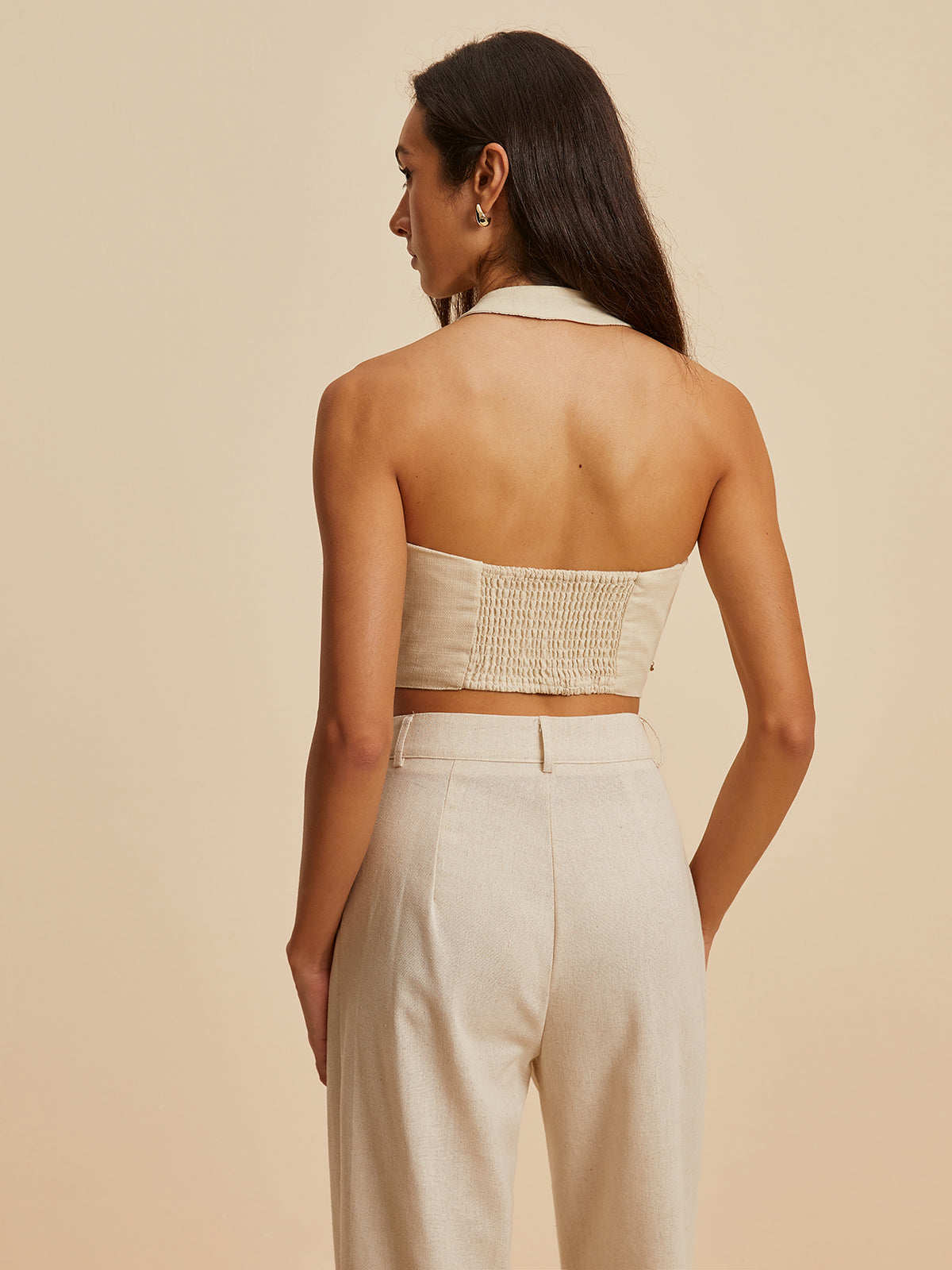 Clara | Elegantes V-Ausschnitt Tanktop mit Stickerei