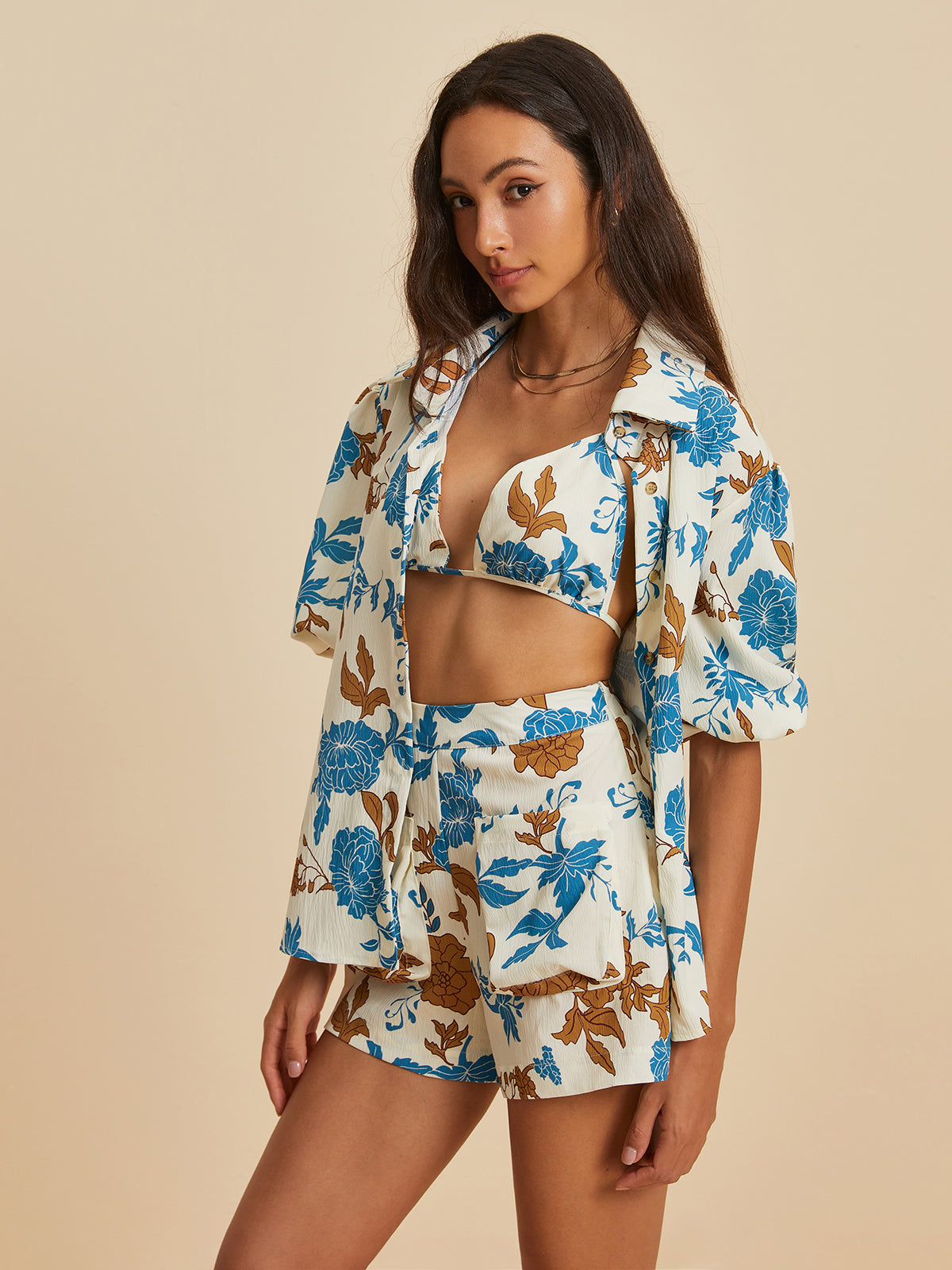 Max | Lässiger Freizeitanzug mit Druck und Taschen