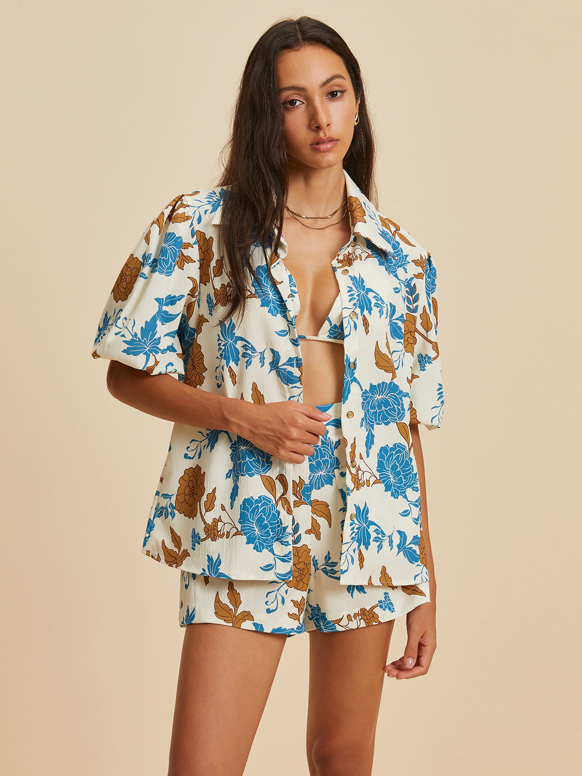 Max | Lässiger Freizeitanzug mit Druck und Taschen