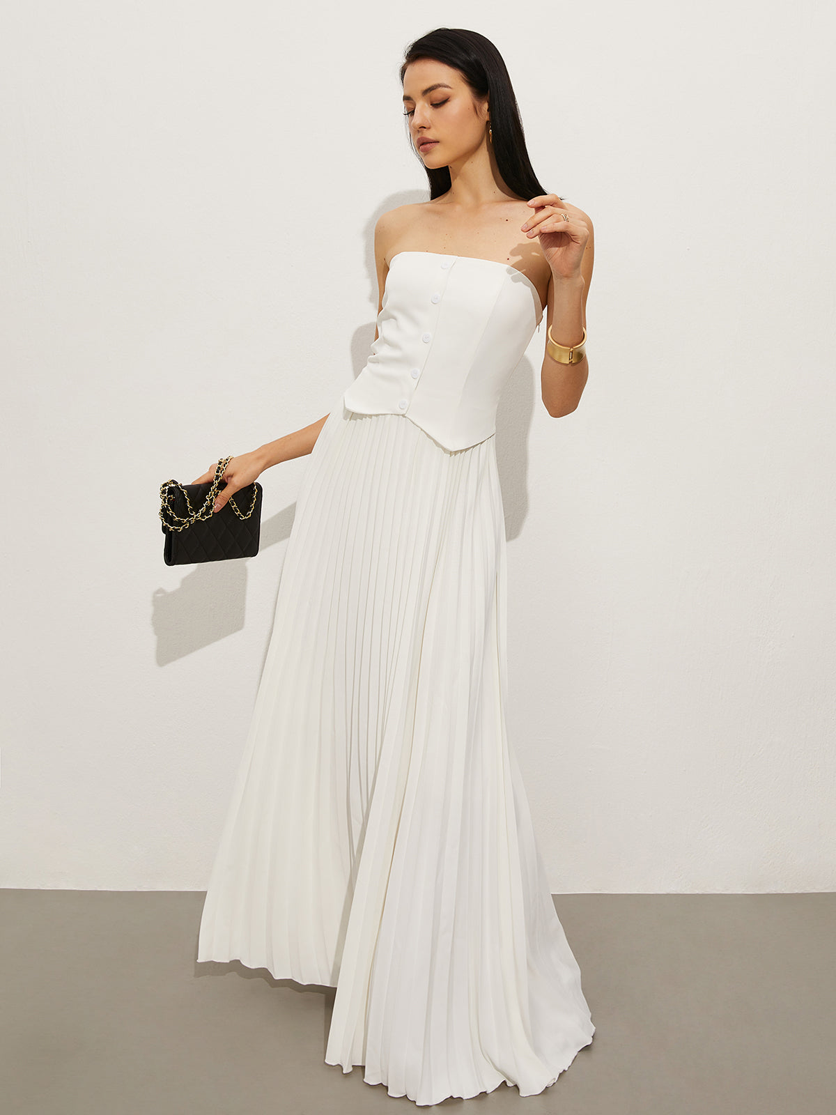 Clara | Elegantes Wickelkleid mit Falten