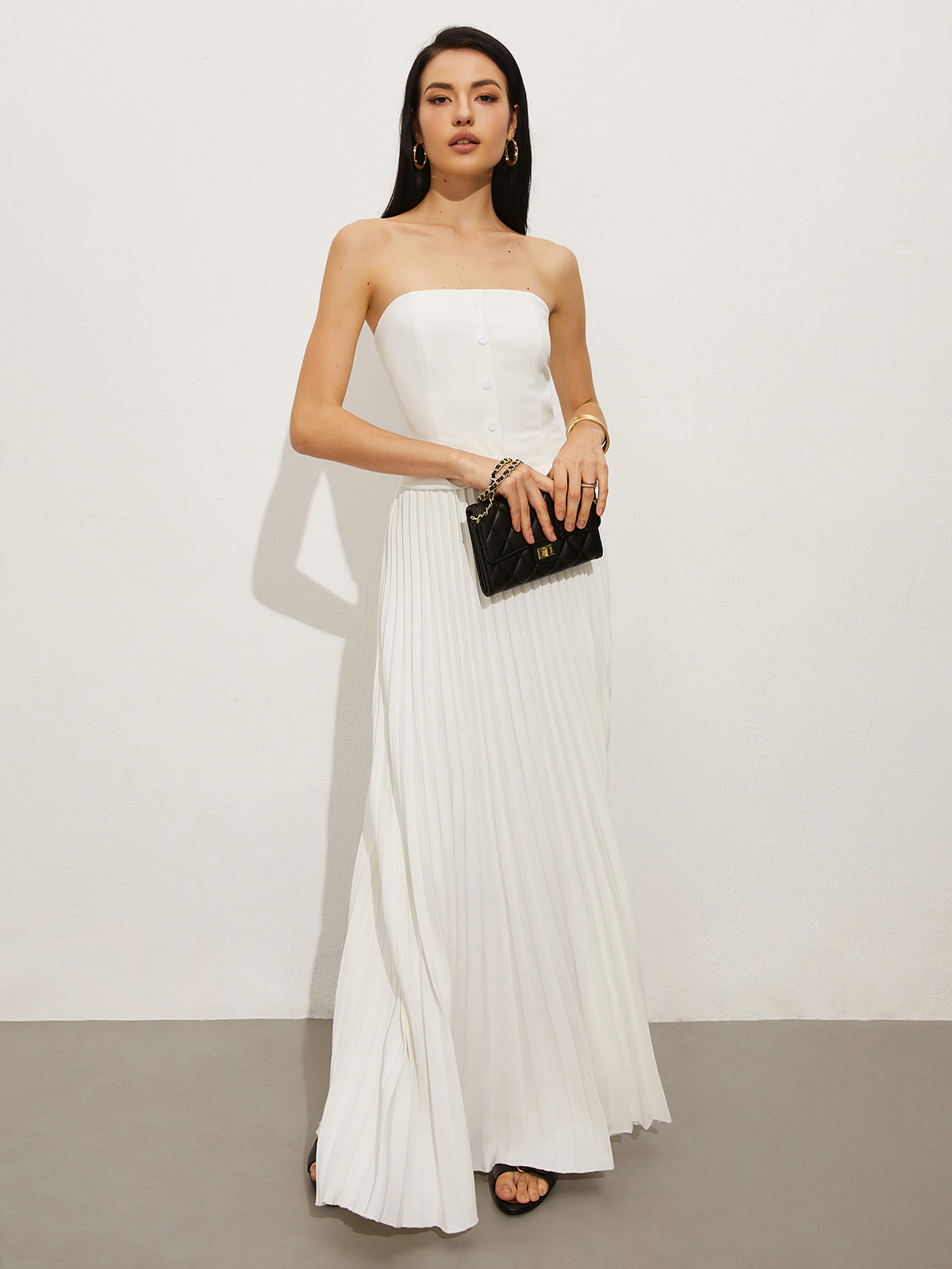 Clara | Elegantes Wickelkleid mit Falten