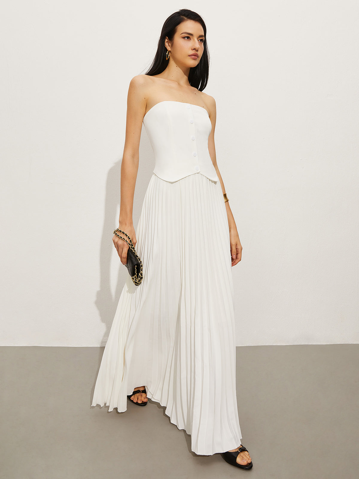 Clara | Elegantes Wickelkleid mit Falten