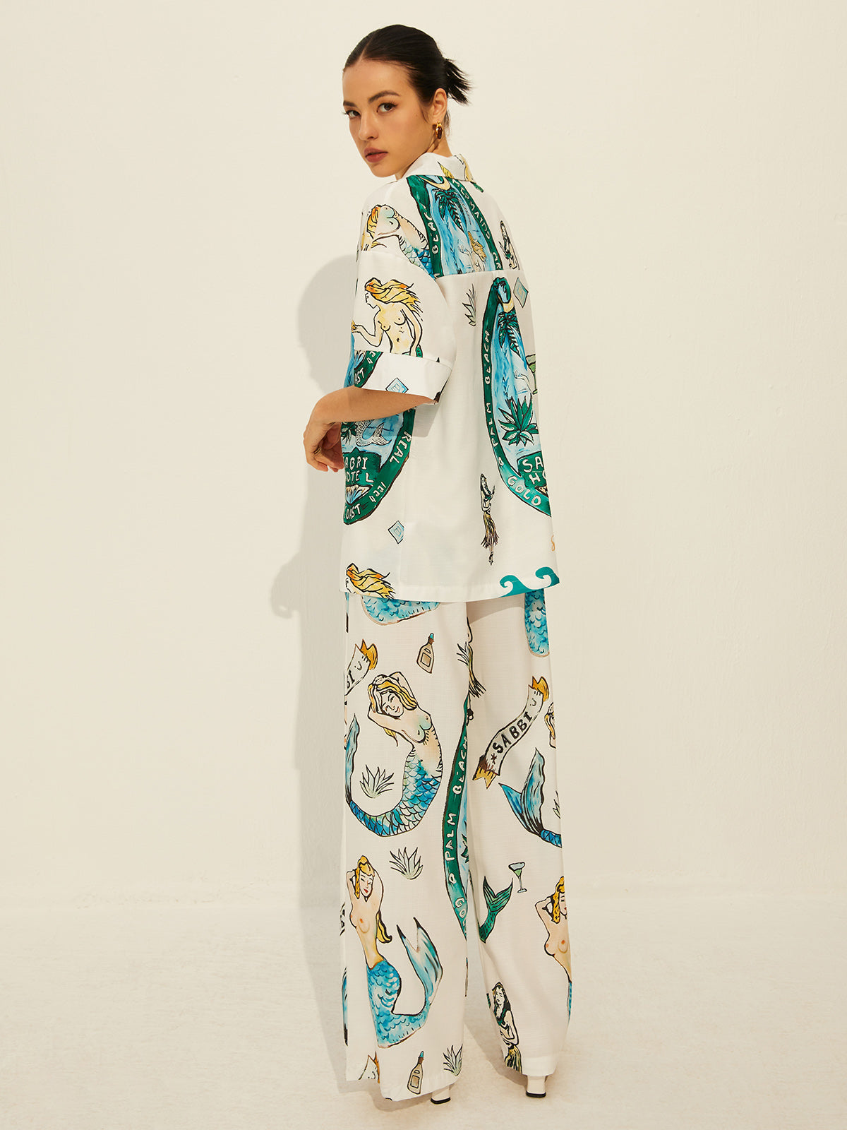 Emilia | Romantischer Print-Pockets Hosenanzug