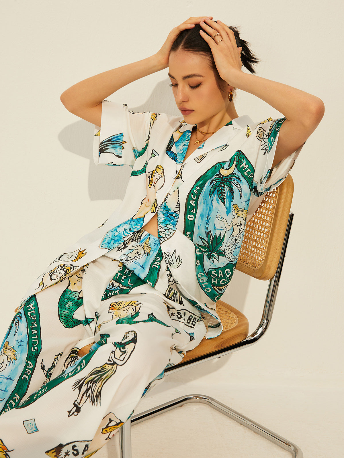 Emilia | Romantischer Print-Pockets Hosenanzug