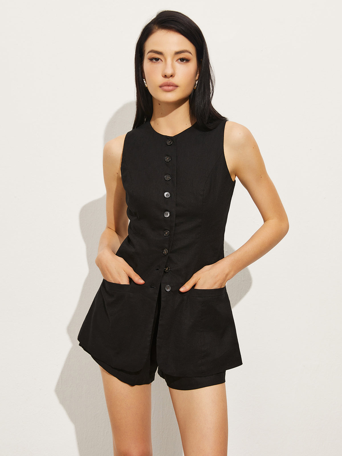 Felix | Elegantes Kurz-Set aus Baumwolle und Leinen