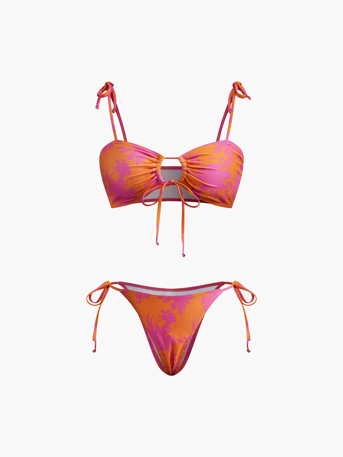Romy | Gedrucktes Circle Cutout Bikini Set