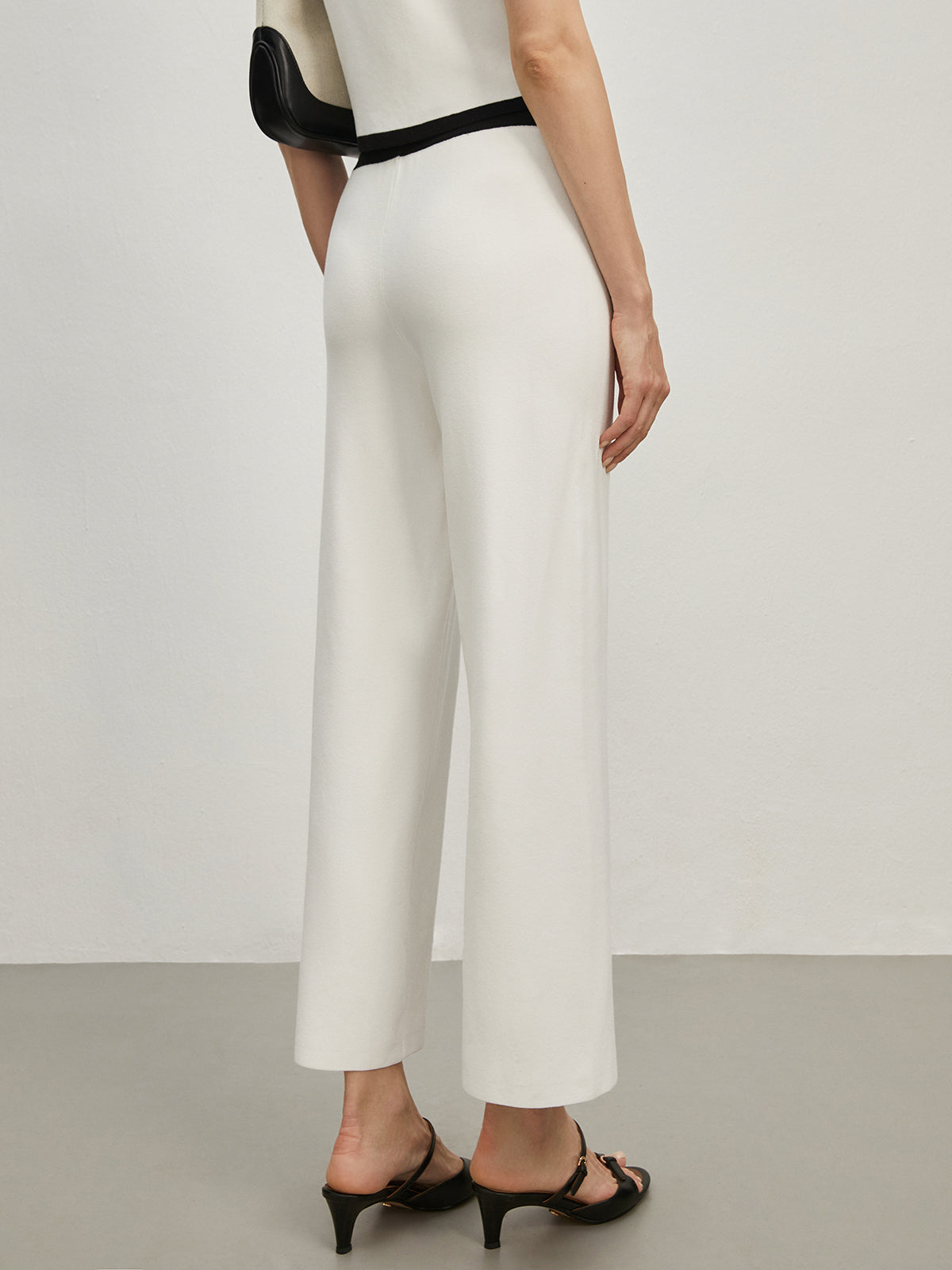 Emma | Elegante Sweater-Hosen mit Kontrastbesatz