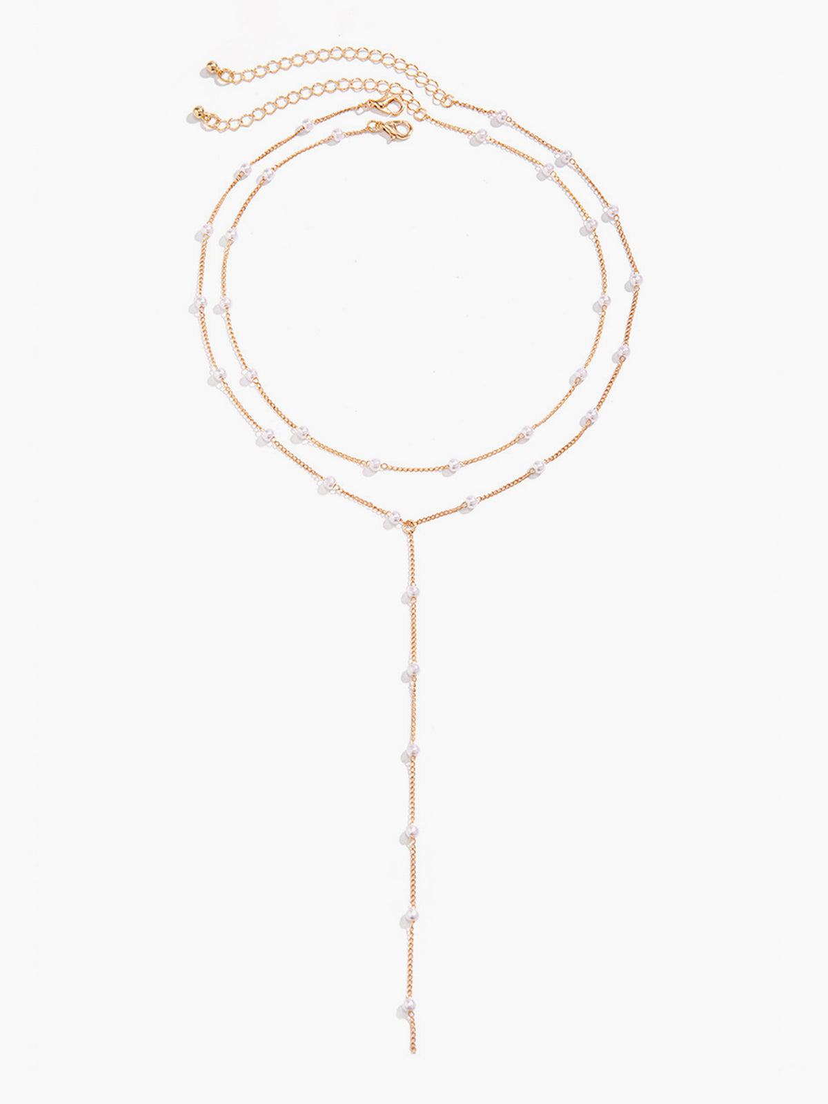 Clara | Elegante vergoldete Perlenkette