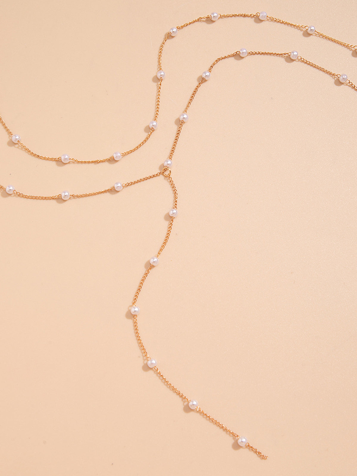 Clara | Elegante vergoldete Perlenkette