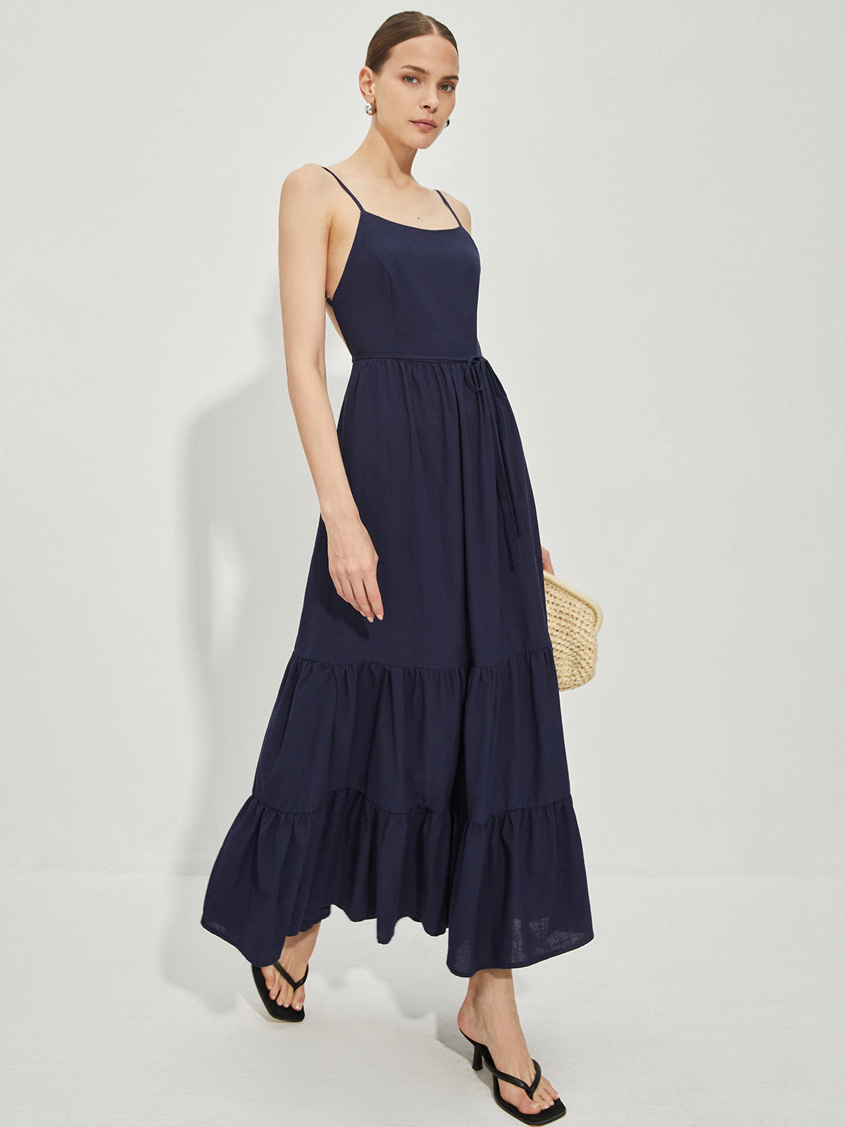 Laura | Rückenfreies Baumwoll-Cami-Kleid