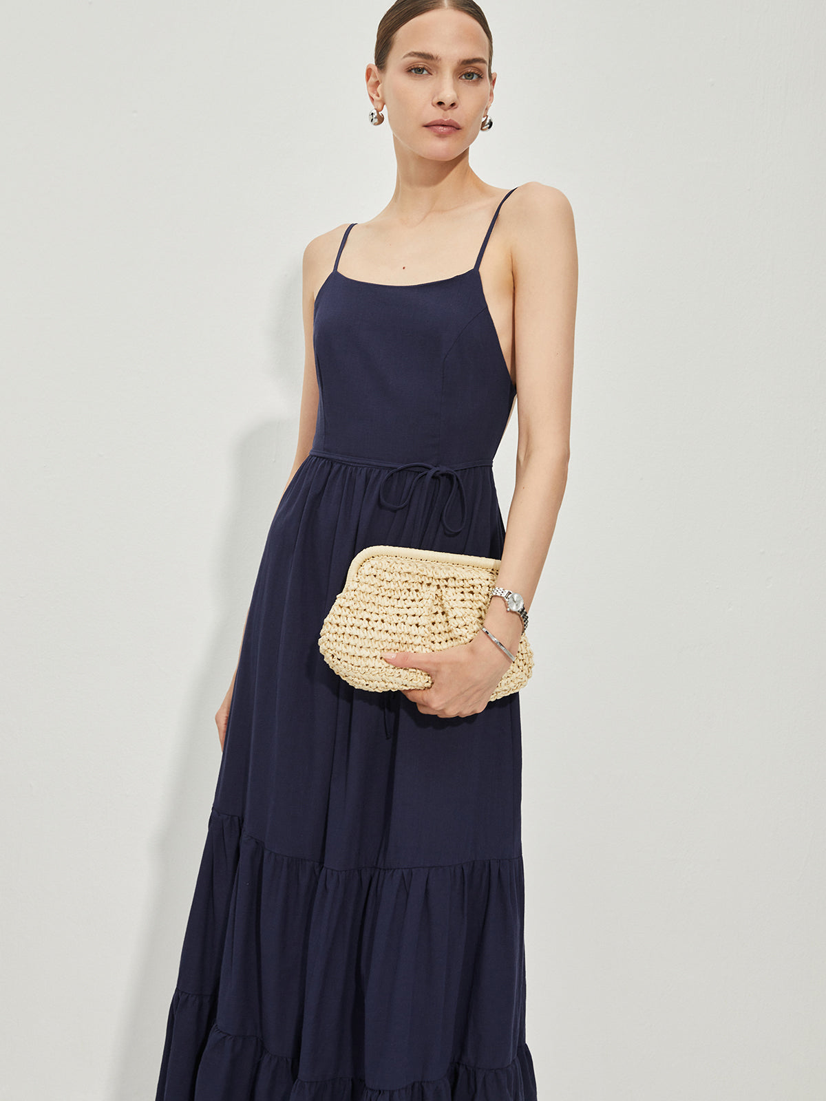 Laura | Rückenfreies Baumwoll-Cami-Kleid