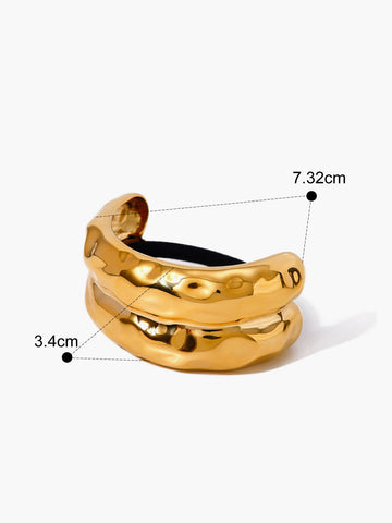 Uwe | Elegantes U-förmiges schwarzes Gummiband