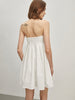 Annika | Schulterfreies Faltenkleid