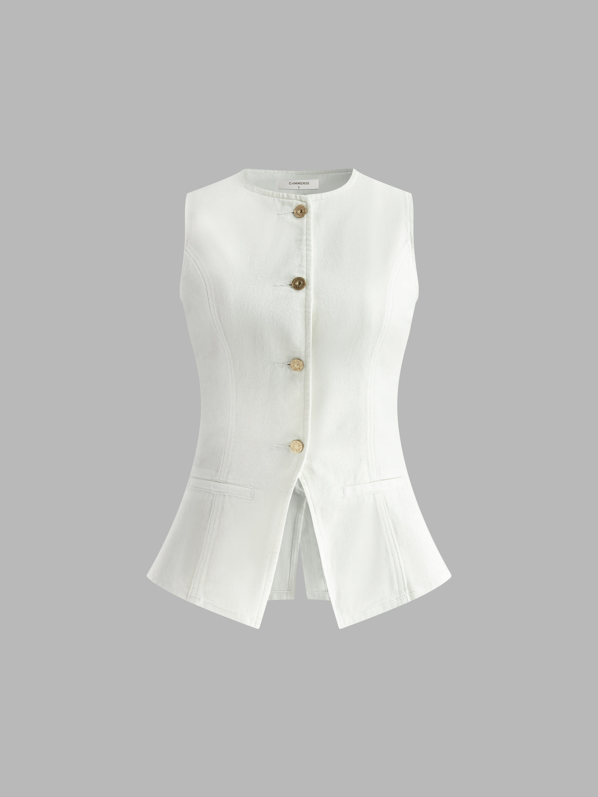 Lisa | Denim Peplum Set mit Shorts