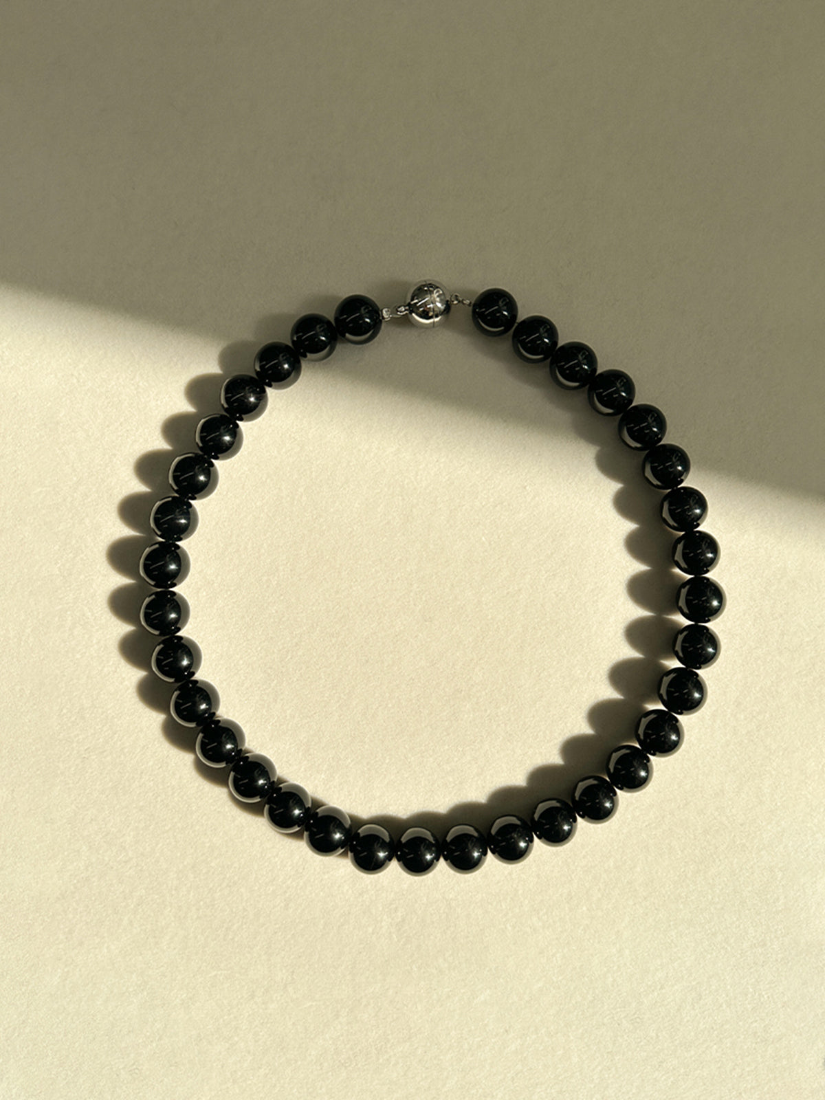 Anna | Elegante Halskette aus schwarzem Onyx