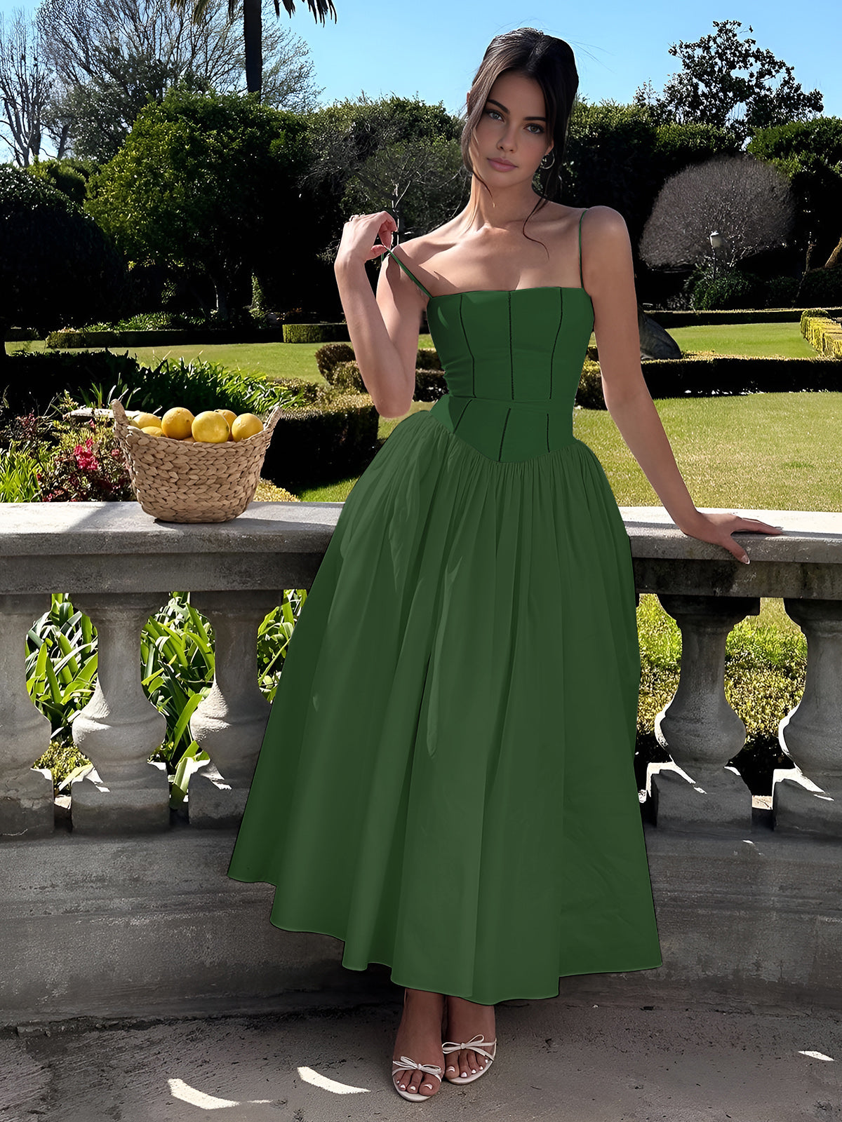 Serendipity Frenchy | Fließendes Midi-Kleid