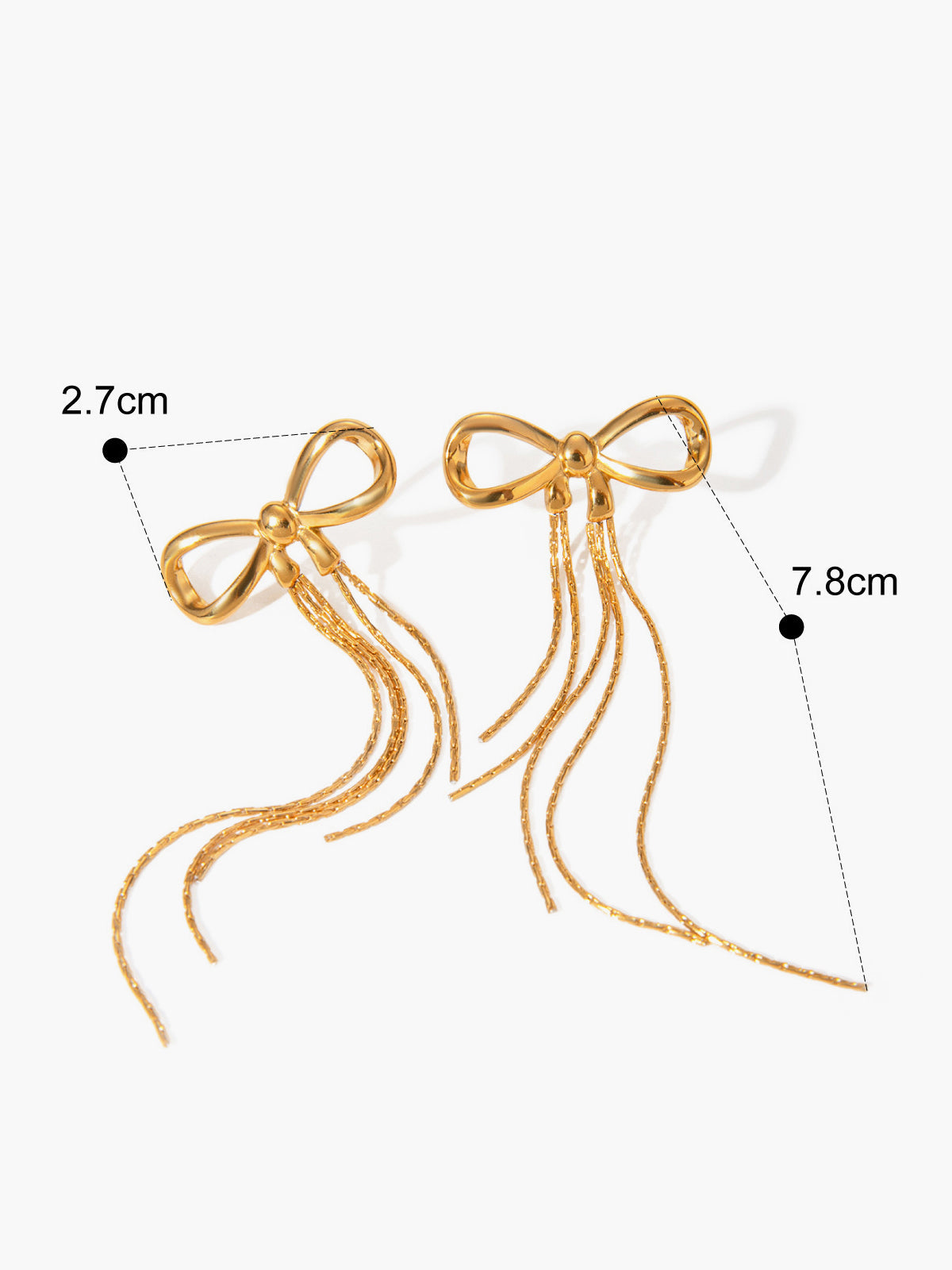 Laura | Glänzende Bogenohrringe