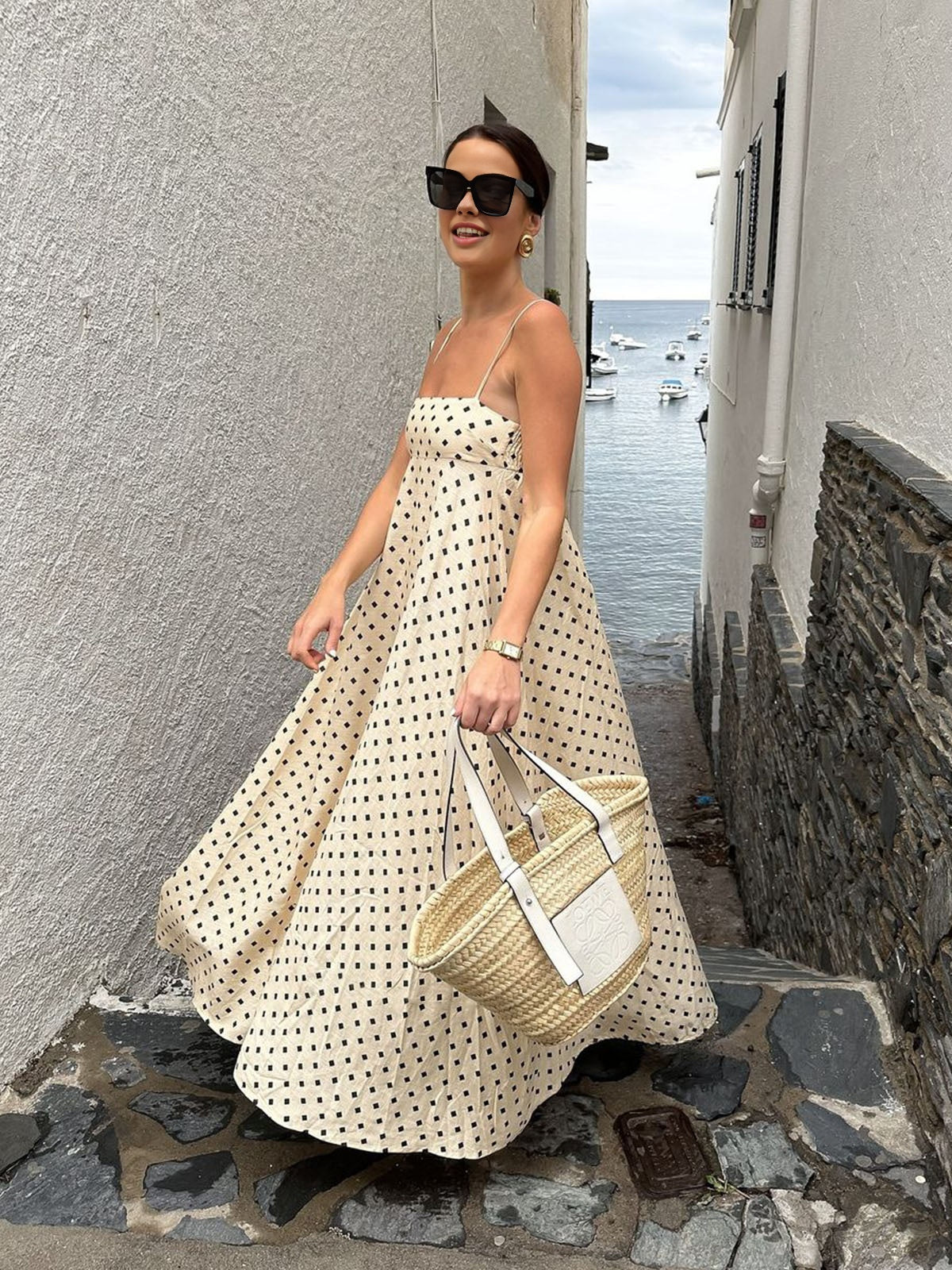 Clara | Maxikleid mit Spaghettiträgern