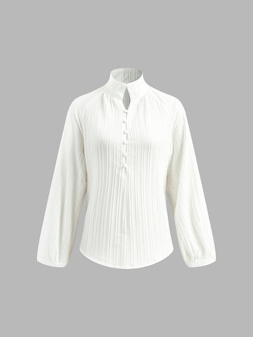 Mia | Stehkragen-Bischofärmeln-Hosenanzug