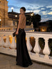 Leonie | Elegantes V-Ausschnitt Rückenfreies Satin Maxi-Kleid