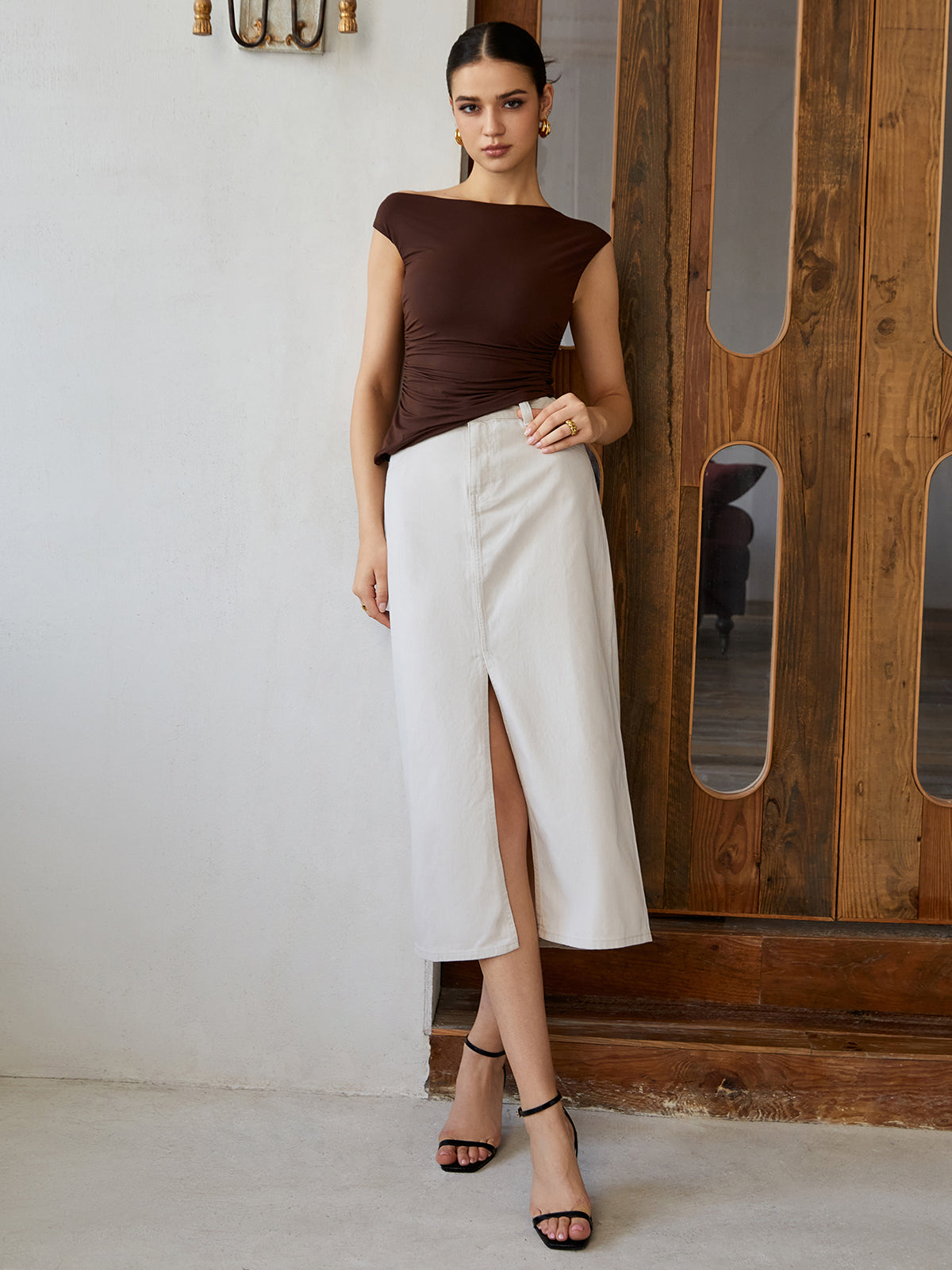 Freya | Rückfreies T-Shirt mit Bindung