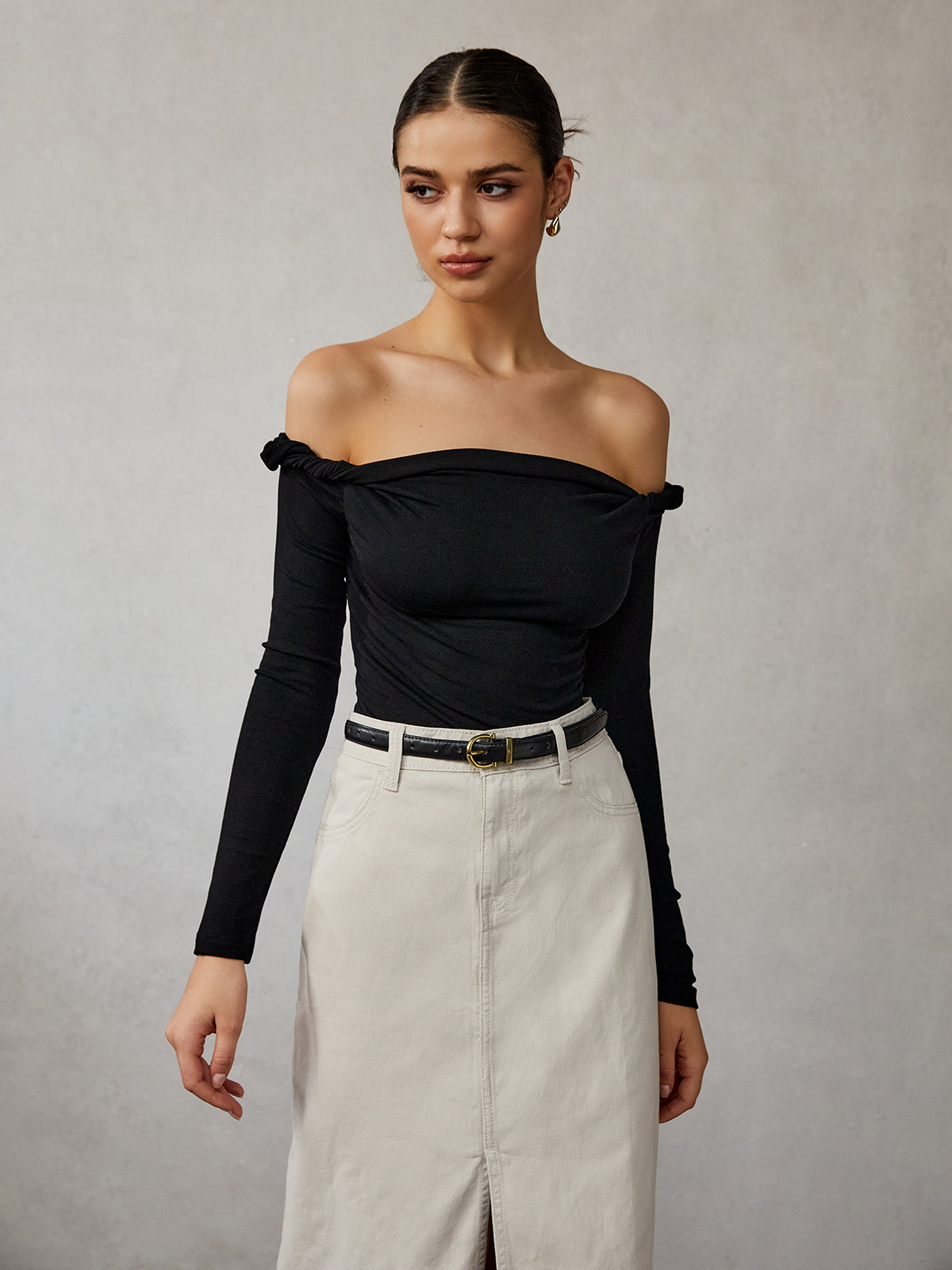 Anna | Elegantes Cold Shoulder T-Shirt