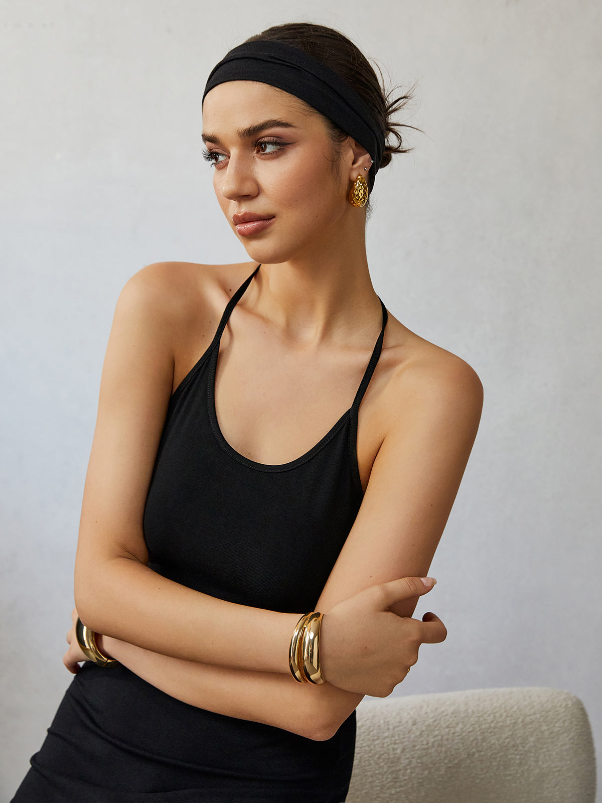 Mia | Halterloses Midi-Kleid