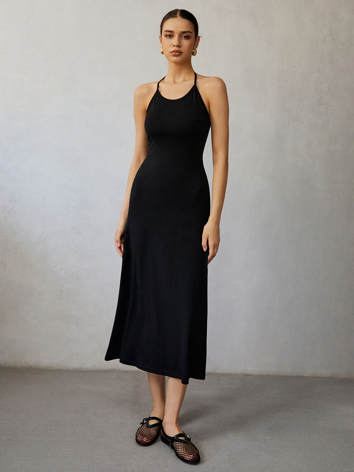 Mia | Halterloses Midi-Kleid