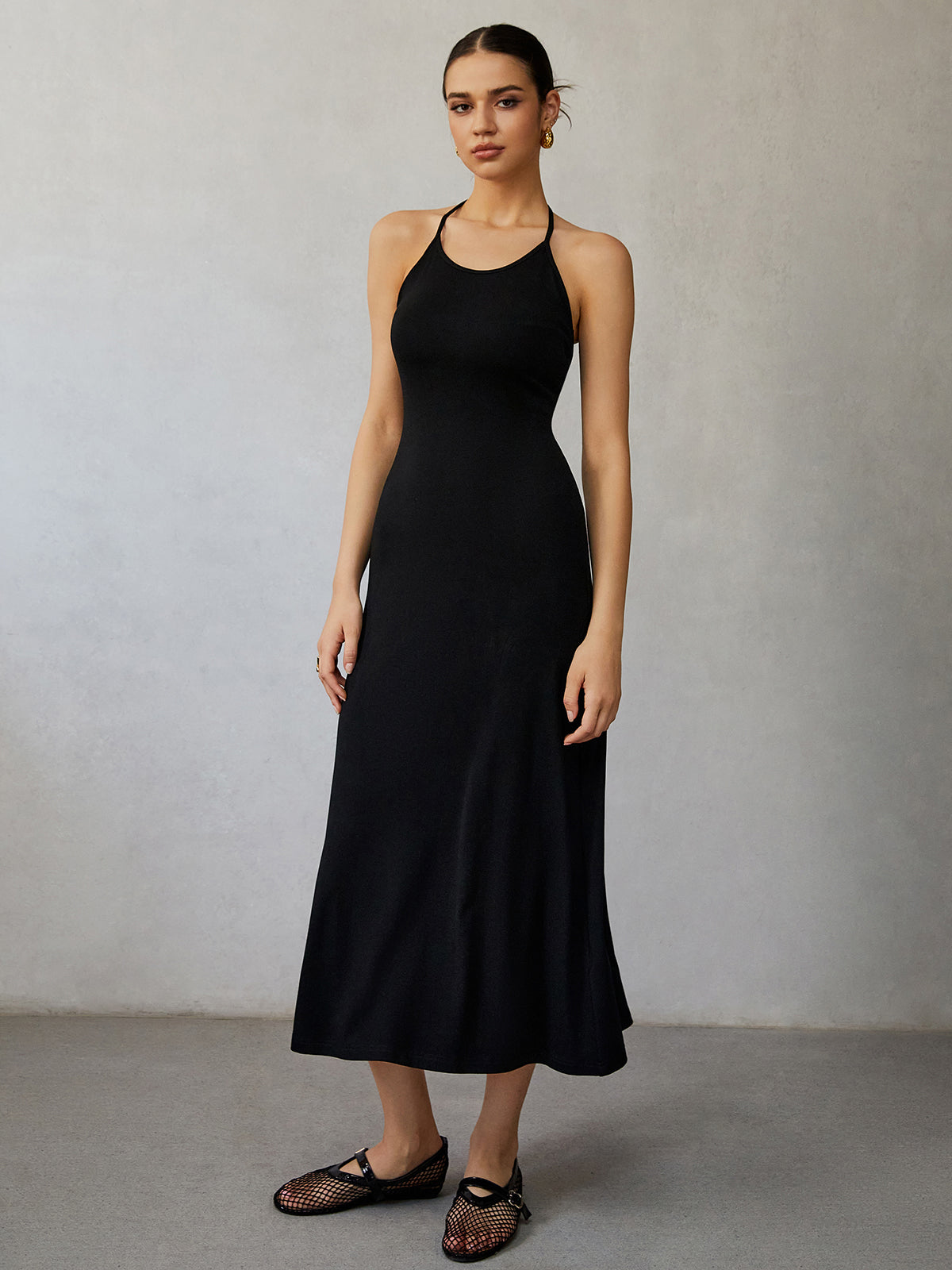Mia | Halterloses Midi-Kleid