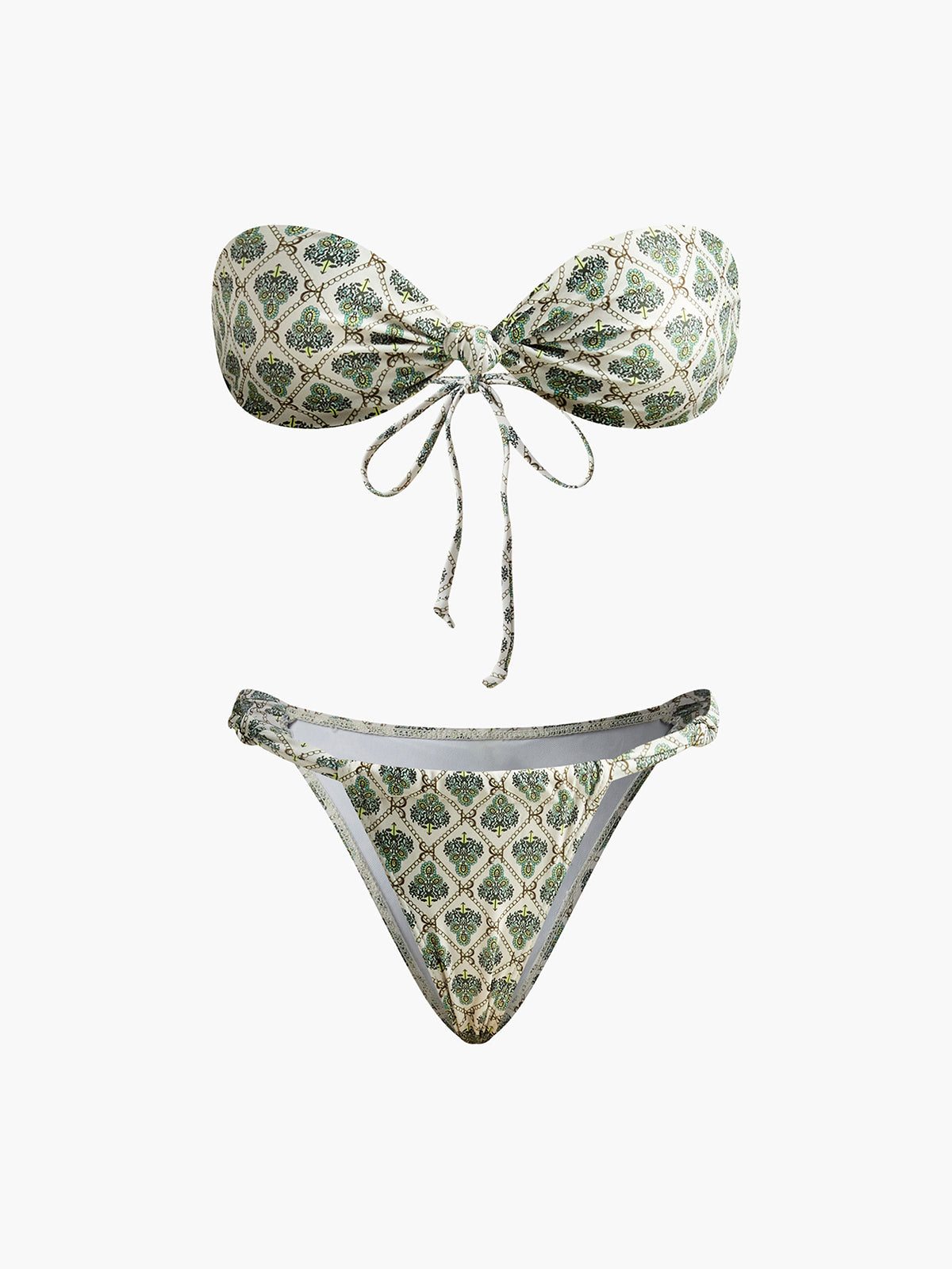 Lisa | Strapless Bikini Set mit wunderschönem Print